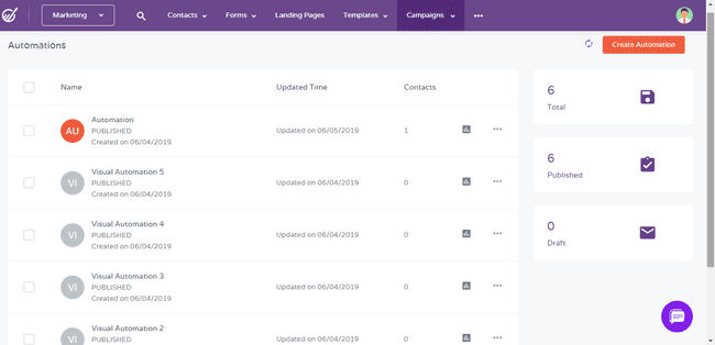 Engage Bay Dashboard